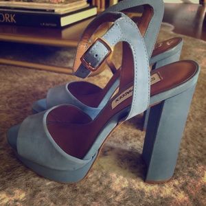 Steve Madden suede platforms